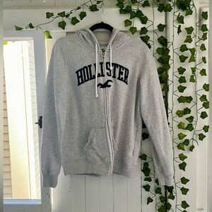 Grey Hollister Zip-up Sweatshirt